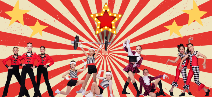 Dancers show off their circus skills 